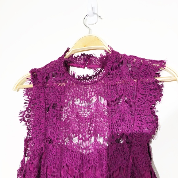 Intimately Free People Daydream Lace Mini Dress M - Picture 6 of 8